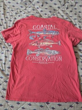 Coastal Conservation Association Coral-Red Short Sleeve Tee